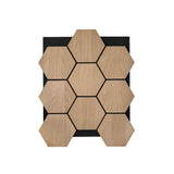 hexagon wandpaneel naturel eiken