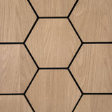 hexagon wandpaneel naturel eiken 4