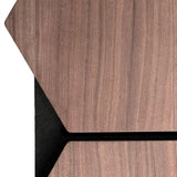 hexagon wandpaneel walnoot 3