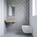 Driehoek Grijs Zilver - wc sfeerfoto