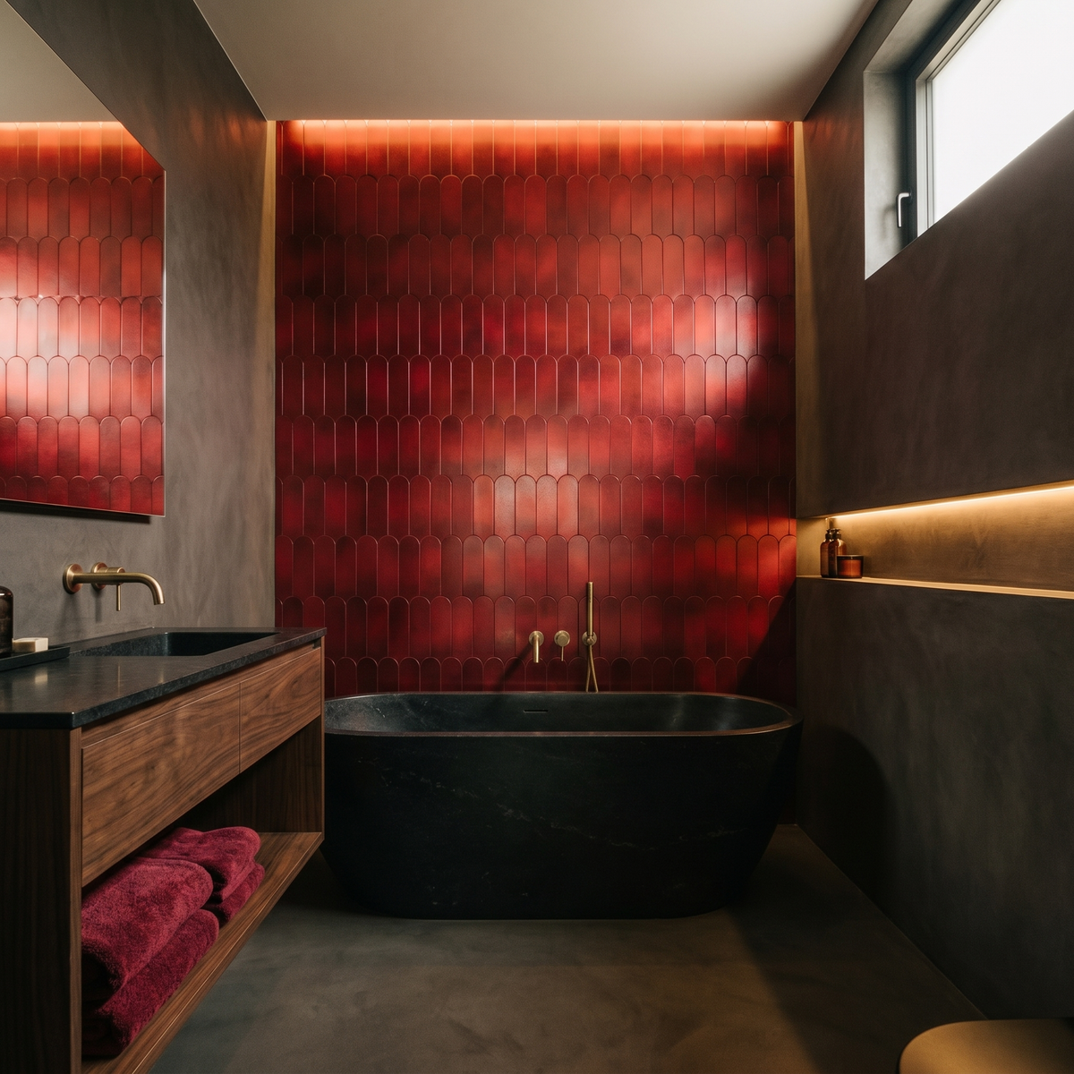 Arch Rood - badkamer sfeerfoto