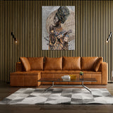 Canvas | Plexiglas Schilderij - Golden Moon