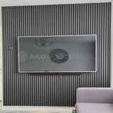 AkuPanel Grijs Walnoot-Hout | 240cm x 60cm | 3-zijdig écht houtfineer