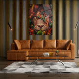 Canvas | Plexiglas Schilderij - King of the Jungle