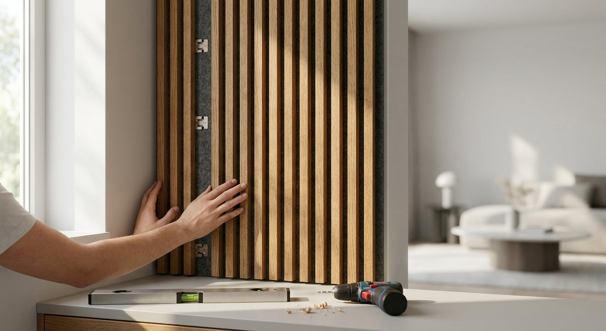 Akupanel bevestigen zonder profielen: verborgen montage