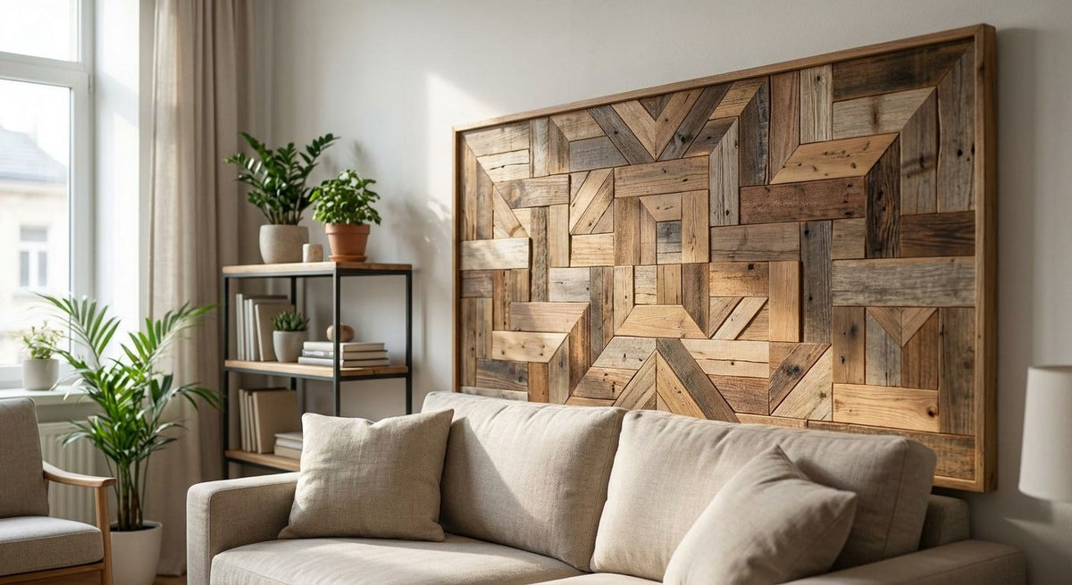 Houten mozaiekpaneel: decoratie en functie