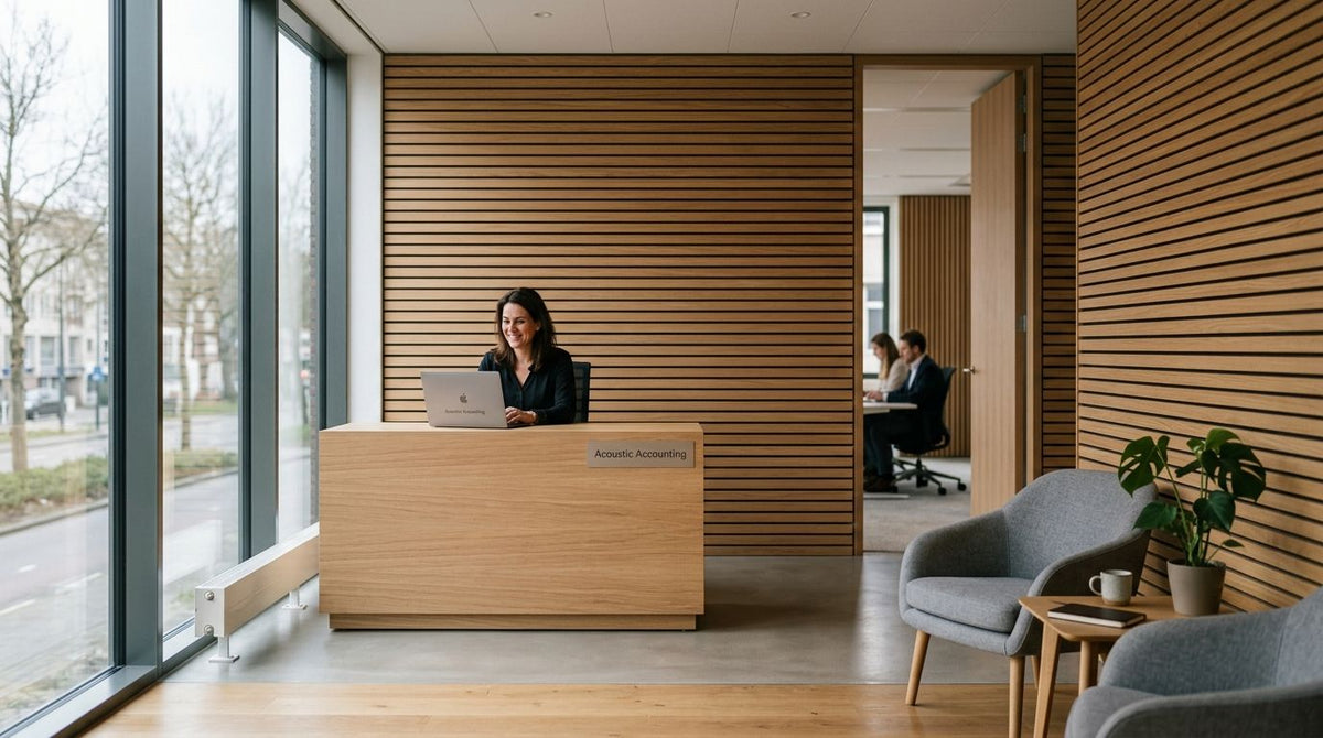 Wandpanelen voor een accountantskantoor: rust en focus