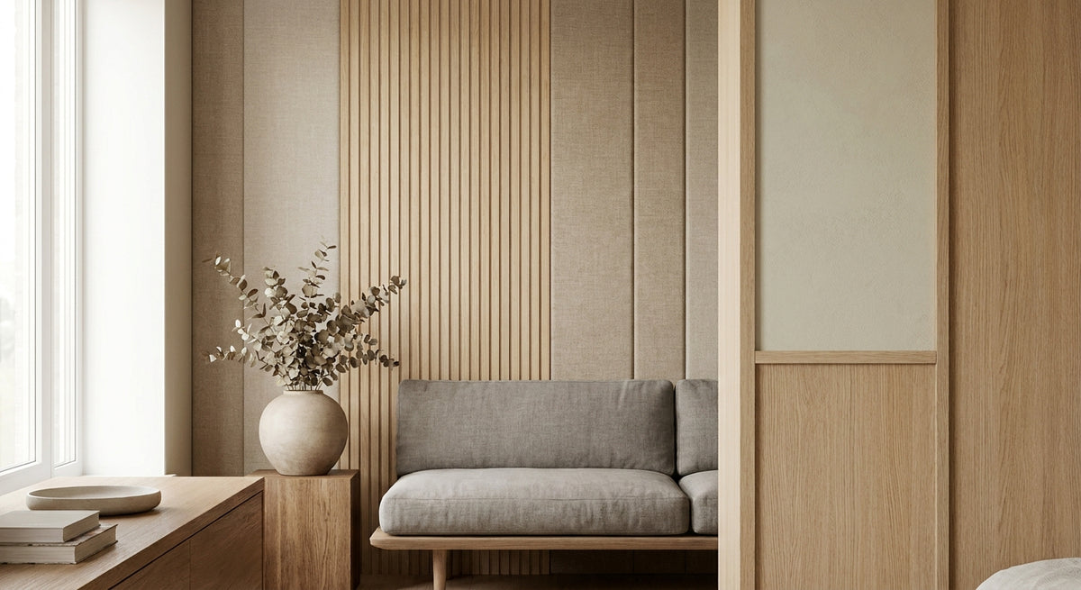 Beste wandpanelen voor een Japandi interieur