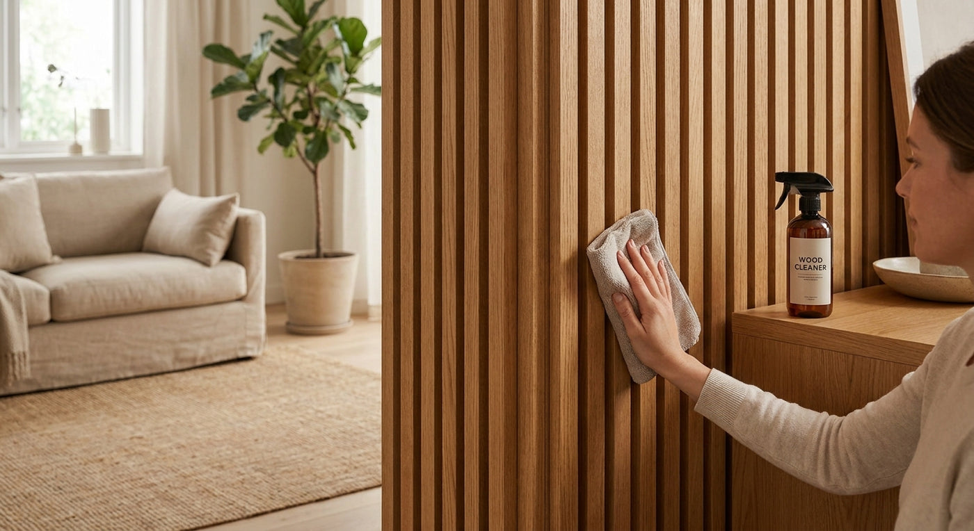 Houten wandpanelen schoonmaken zonder beschadiging