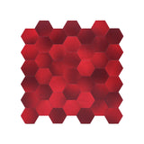 Zelfklevende Mozaïektegels Metaal Hexagon Rood 28,8×29,2 cm keukenachterwand