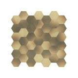 Zelfklevende Mozaïektegels Metaal Hexagon Goud 28,8×29,2 cm keukenachterwand