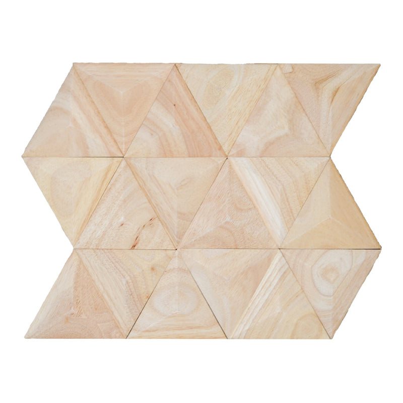 Houten Mozaïekpaneel | Rubberwood XL | 30×35 cm | Hout | Tegel
