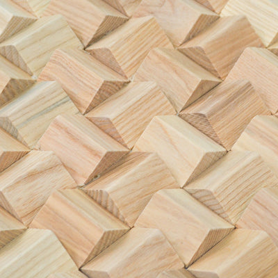 3D Houten Wandpaneel, Ash | 30×30 cm