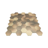 Zelfklevende Mozaïektegels Metaal | Hexagon Goud | 28,8×29,2 cm | Keuken, Bad & WC
