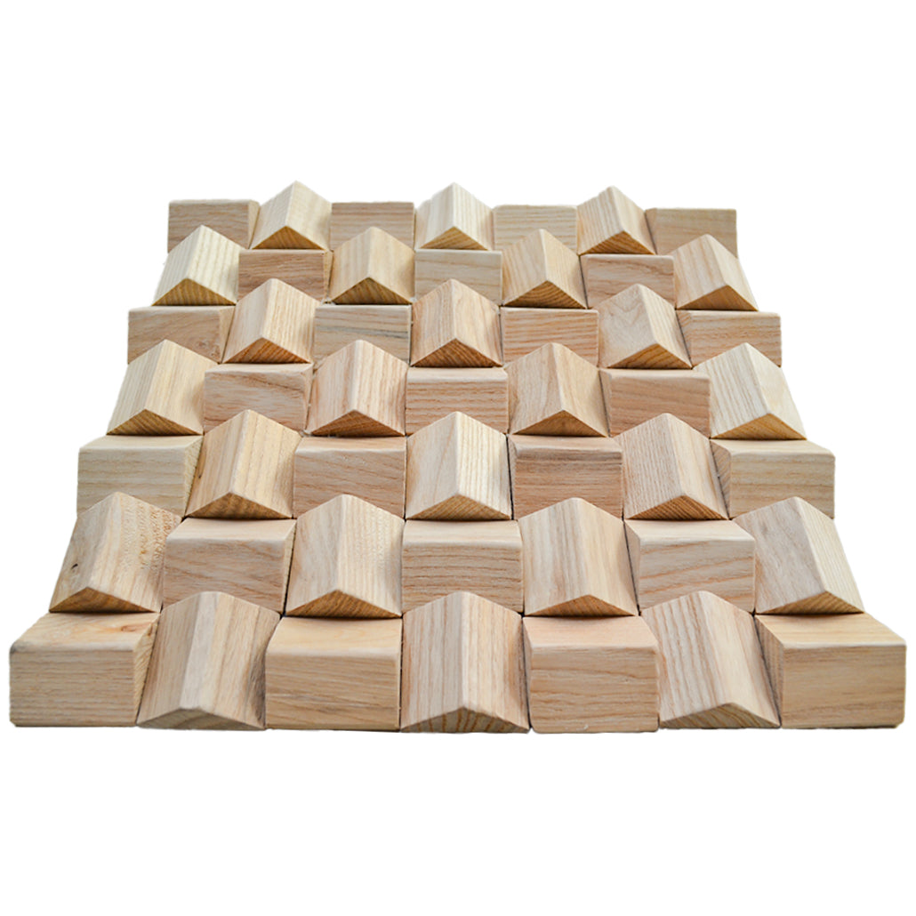 3D Houten Wandpaneel, Ash | 30×30 cm