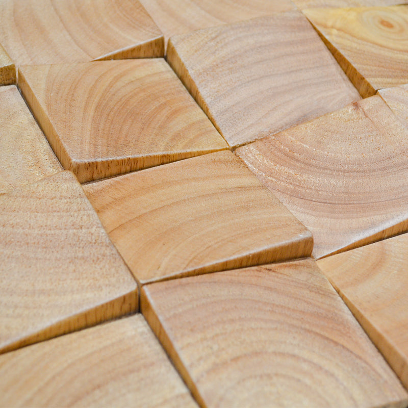 Houten Mozaïekpaneel | Rubberwood | 30×30 cm | Hout | Tegel