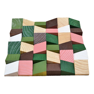 3D Houten Wandpaneel, Rich Pine | 30×30 cm