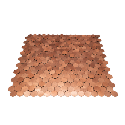 Mini Hexagon 3D Koper - productfoto glans 2