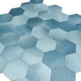 Zelfklevende Mozaïektegels Metaal | Hexagon Blauw | 28,8×29,2 cm | Keuken, Bad & WC