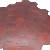 Zelfklevende Mozaïektegels Metaal | Hexagon Bordeaux | 28,8×29,2 cm | Keuken, Bad & WC