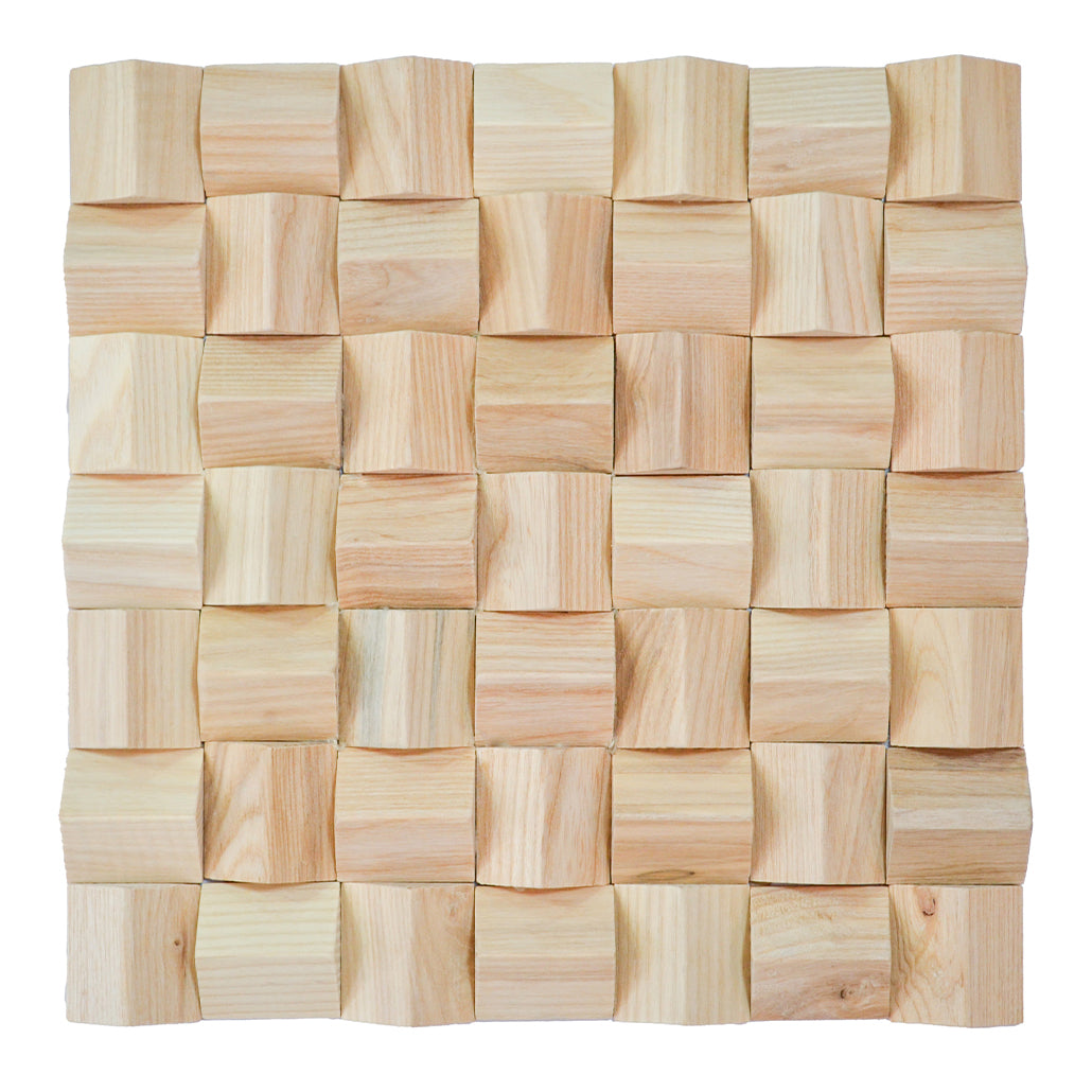 3D Houten Wandpaneel, Ash | 30×30 cm