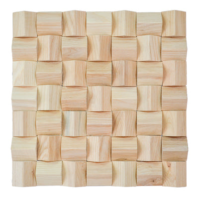 3D Houten Wandpaneel, Ash | 30×30 cm