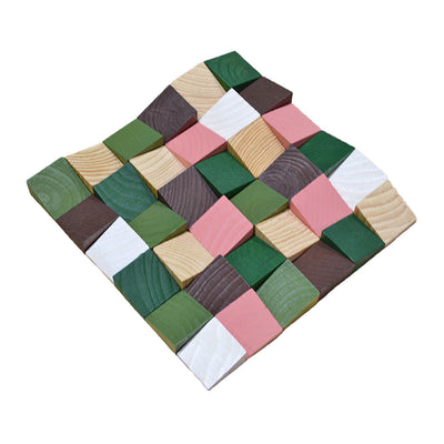 3D Houten Wandpaneel, Rich Pine | 30×30 cm