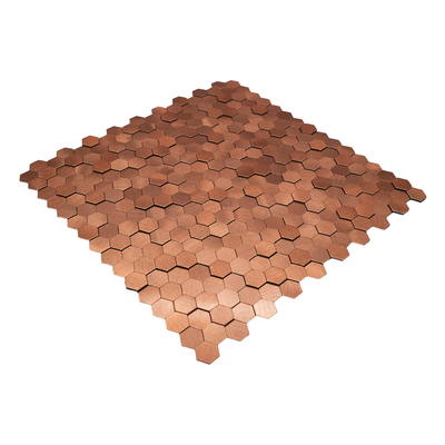 Mini Hexagon 3D Koper - productfoto glans 3