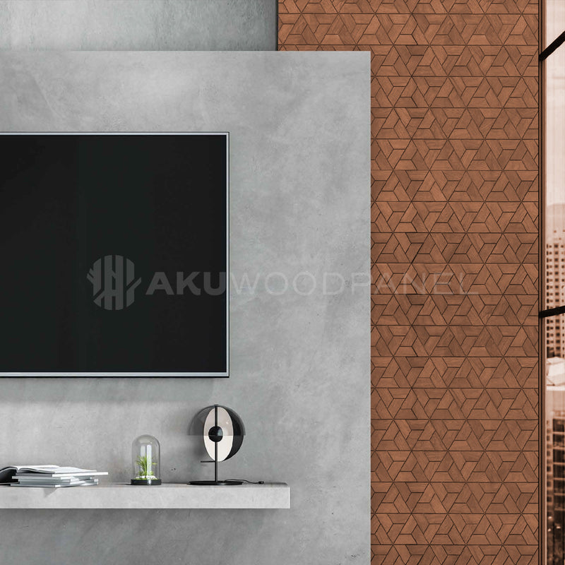 Decopanel Aster - Smoked Brown - 60cmx60cm