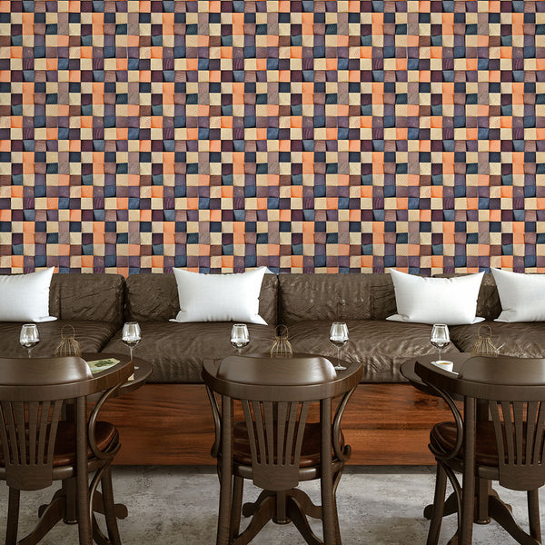 Houten Mozaïekpaneel | Bold Pine | 30×30 cm | Hout | Tegel