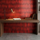 Zelfklevende Mozaïektegels Metaal | Arch Rood | 28,8×29,8 cm | Keuken, Bad & WC
