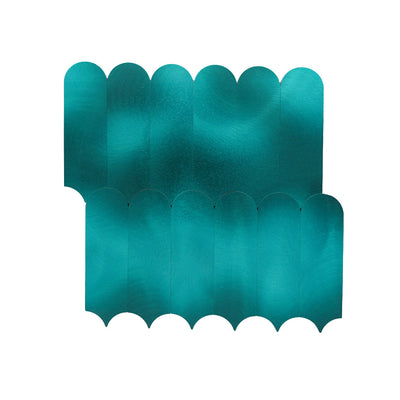 Zelfklevende Mozaïektegels Metaal Arch Turquoise 28,8×29,8 cm keukenachterwand