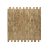 Zelfklevend Mozaïekpaneel | Steenstrip 3D Goud | 30×29,8 cm | Metaal