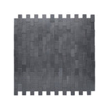 Zelfklevend Mozaïekpaneel | Steenstrip 3D Antraciet | 30×29,8 cm | Metaal