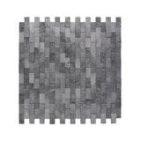 Zelfklevend Mozaïekpaneel | Steenstrip 3D Antraciet | 30×29,8 cm | Metaal