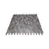 Zelfklevende Mozaïektegels Metaal | Picket 3D Grijs | 31×30 cm | Keuken, Bad & WC