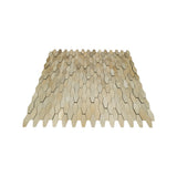 Zelfklevende Mozaïektegels Metaal | Picket 3D Goud | 31×30 cm | Keuken, Bad & WC