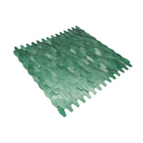 Zelfklevende Mozaïektegels Metaal | Picket 3D Donkergroen | 31×30 cm | Keuken, Bad & WC