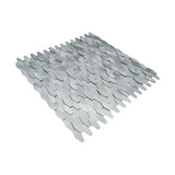 Zelfklevende Mozaïektegels Metaal | Picket 3D Zilver | 31×30 cm | Keuken, Bad & WC