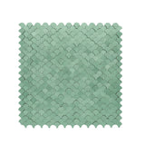 Zelfklevend Mozaïekpaneel | Visschub Pastelgroen | 28,8×29,8 cm | Metaal