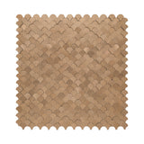 Zelfklevend Mozaïekpaneel | Visschub Koper | 28,8×29,8 cm | Metaal