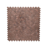 Zelfklevend Mozaïekpaneel | Visschub Donkerkoper | 28,8×29,8 cm | Metaal