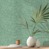 Zelfklevend Mozaïekpaneel | Visschub Pastelgroen | 28,8×29,8 cm | Metaal