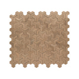 Zelfklevende Mozaïektegels Metaal Trifold 3D Naturel 30,3×28 cm keukenachterwand