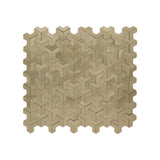 Zelfklevende Mozaïektegels Metaal Trifold 3D Goud 30,3×28 cm keukenachterwand