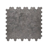 Zelfklevende Mozaïektegels Metaal Trifold 3D Antraciet 30,3×28 cm keukenachterwand