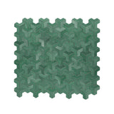 Zelfklevende Mozaïektegels Metaal Trifold 3D Donkergroen 30,3×28 cm keukenachterwand