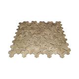 Zelfklevende Mozaïektegels Metaal | Trifold 3D Goud | 30,3×28 cm | Keuken, Bad & WC