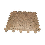 Zelfklevende Mozaïektegels Metaal | Trifold 3D Naturel | 30,3×28 cm | Keuken, Bad & WC