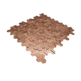 Zelfklevende Mozaïektegels Metaal | Trifold 3D Koper | 30,3×28 cm | Keuken, Bad & WC